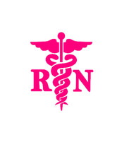 RN Caduceus Vinyl Decal