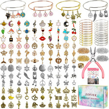 Sofier 542Pcs Bangle Bracelet Making Kit DIY Jewelry Making Kit and Supplies Exp