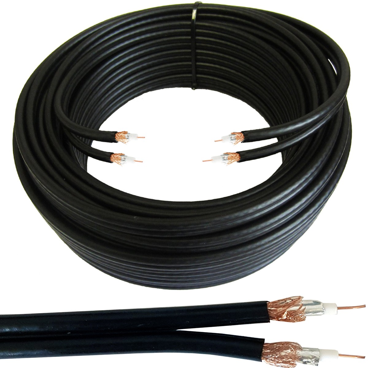20x Connettori A Vite Twist-On 4,5mm Per Cavo Satellitare Sottile WF65 CT63 - ThatCable