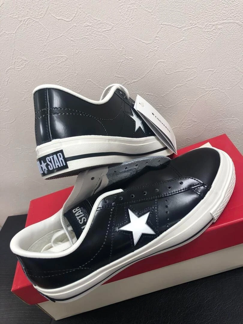 Converse ONE STAR J Black × White All Star MADE IN JAPAN Model US
