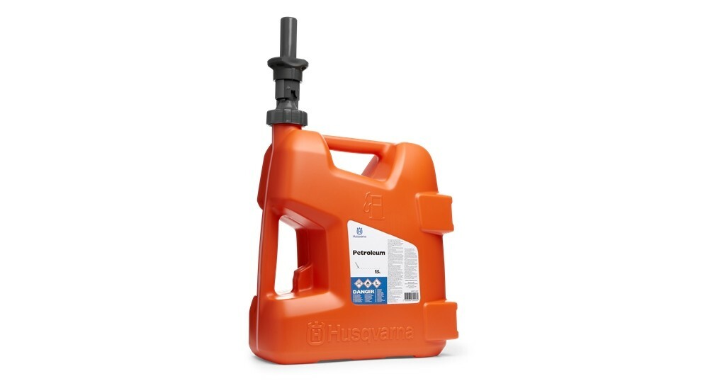 580754501 original Husqvarna 15L can kanister, fuel petrol canister with spout