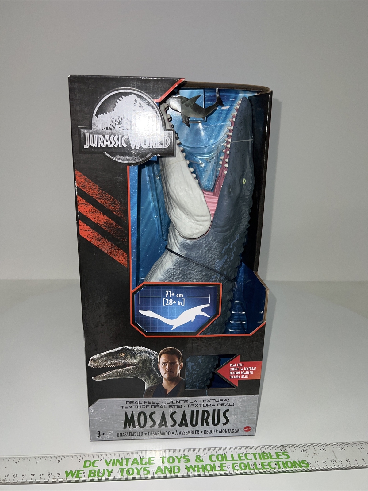 Felpa Con Cappuccio Jurassic World: Fallen Kingdom – Mosasaurus – Manica Lunga, Nera, Taglie Junior - 3