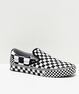 black and white checkered vans