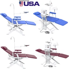 Silla portátil Dental+cubo de saliva + turbine Luz LED unidad dental portatil