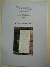 Kr&auml;utereinmaleins, Der Stickspatz A. H&uuml;gelsch&auml;ffer, Einzelvorlage