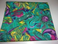 HOLLEY TEX "MUSICAL" COTTON FABRIC REMNANT - 1 YARD - 44 IN. WIDE