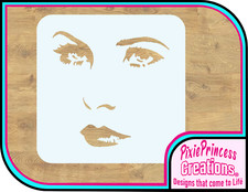 Girl Face Female Woman A Mylar 190 Stencil Reusable Crafts Airbrush Paint Wall