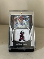 2020 Topps Jumbo Jersey Sleeve Patch Mike Trout #JJSP-MT Jumbo Patch Auto 1/5