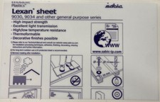 Clear Lexan Sheet .030" 23.375"x14.5" Polycarbonate make RC Body Wings Spoilers