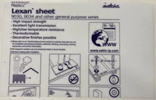 Clear Lexan Sheet .030" 23.375"x14.5" Polycarbonate make RC Body Wings Spoilers