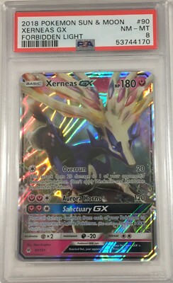 ポケットモンスター
タウンマップ　×8冊 2018 Pokemon Sun & Moon Forbidden Light PSA 8 Xerneas GX