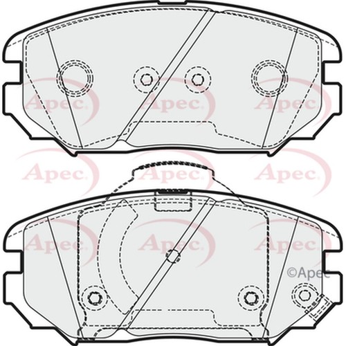 Apec Brake Pads Front R90 45022SNBE01 581011FA50 581011FE00 581011FE01
