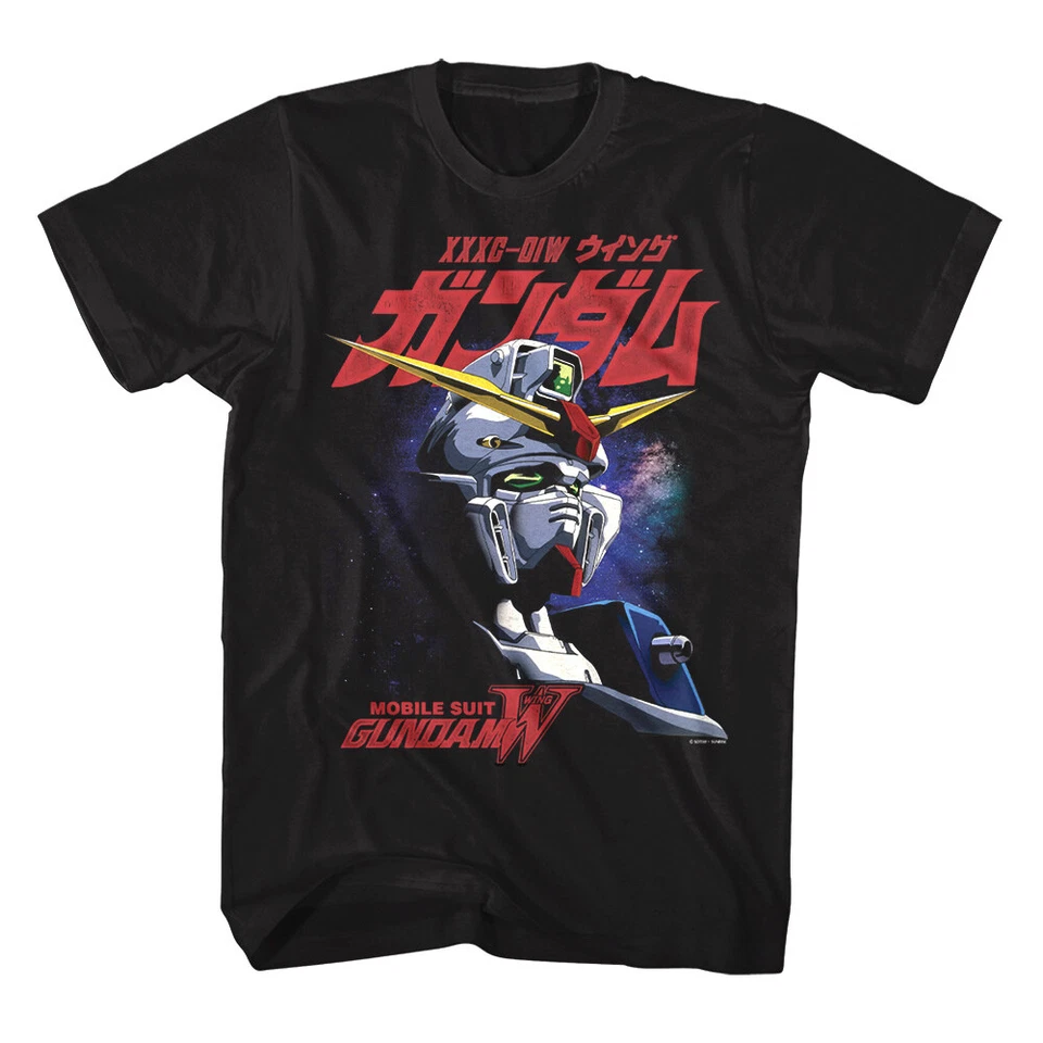 Camiseta para hombre Gundam Wing XXXG-01W anime japonés dibujos animados traje móvil Foto 2 de 4