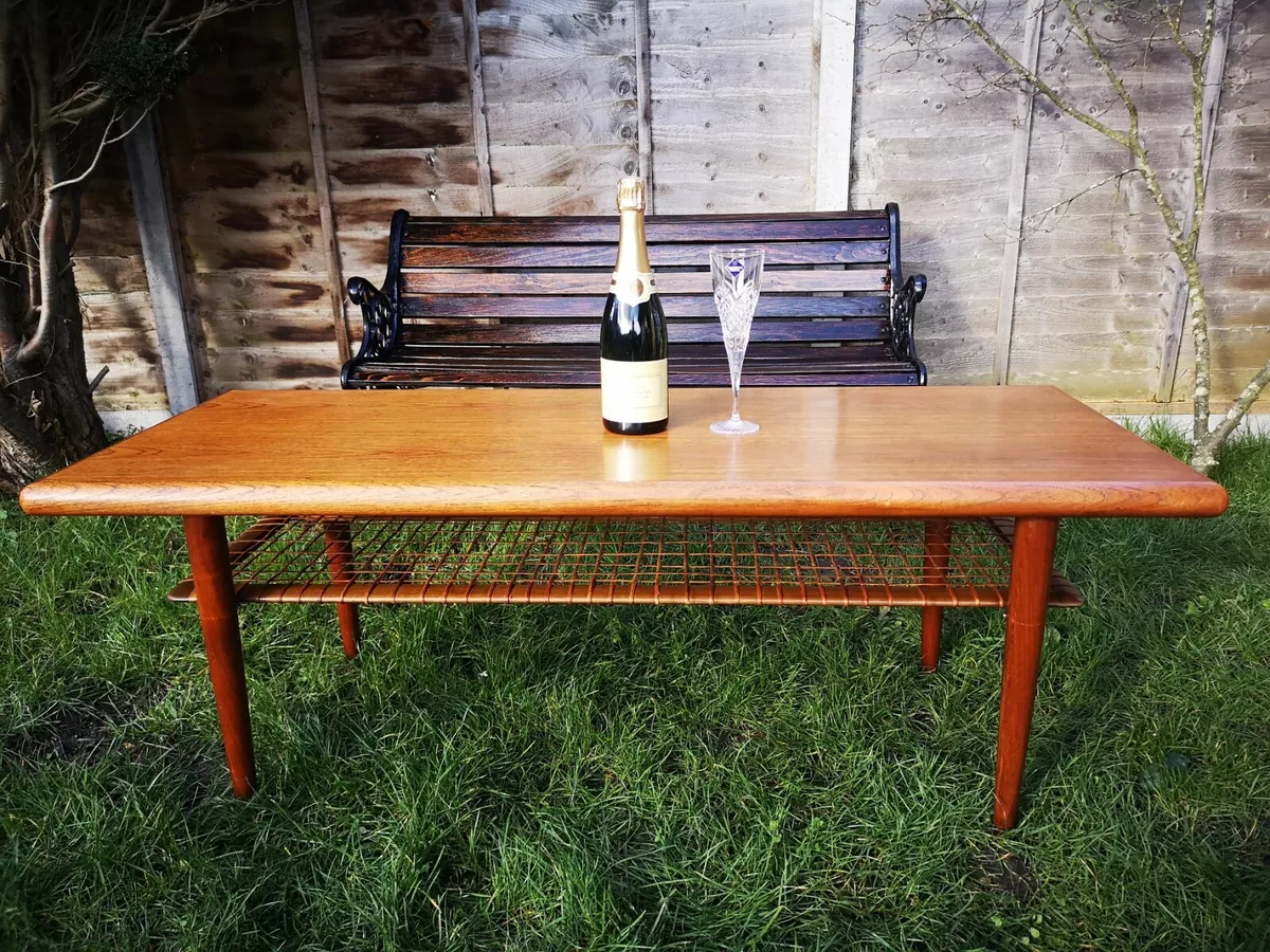 Mid century danish teak coffee table online