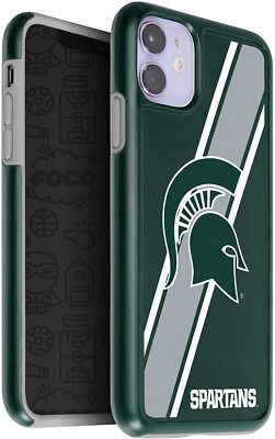 FOCO NCAA Michigan State Spartans Hybrid Case for iPhone 11 & XR (6.1'')