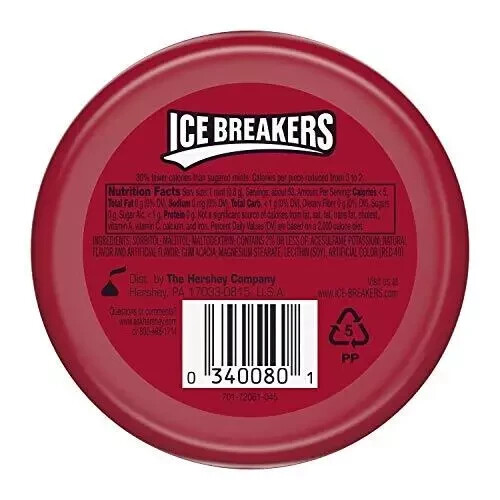 ICE BREAKERS Menta Senza Zucchero, Cannella, 1,5 Oncia (Confezione da 8) - Foto 4 di 4