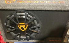 Rockville 12" Slim Vented Enclosed Powered Car Subwoofer