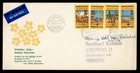 DR WHO 1974 ETHIOPIA FDC MESKEL FESTIVAL CACHET COMBO TO GERMANY M69585