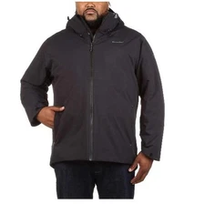 Moosejaw Men’s NWT Black Insulated Hooded Jacket Winter Performance Mid-Length