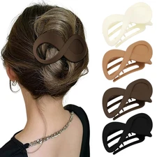Flat Hair Clips: Duckbill Lay down Claw Clips for Thick/Thin Hair, Banana Barret