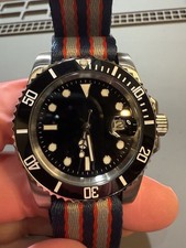 Automatic “Yacht/Sub” Custom Watch – NH35A – Sunburst  Dial – Rotating Bezel 