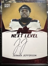 Jermar Jefferson On-Card Autograph Next Level Rookie Card 2021 RC. rookie card picture