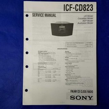 SONY ICF-CD823 Service Manual Original Paper ...