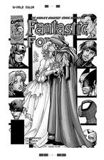 Salvador Larroca Fantastic Four #43 Rare Large Production Art Cover