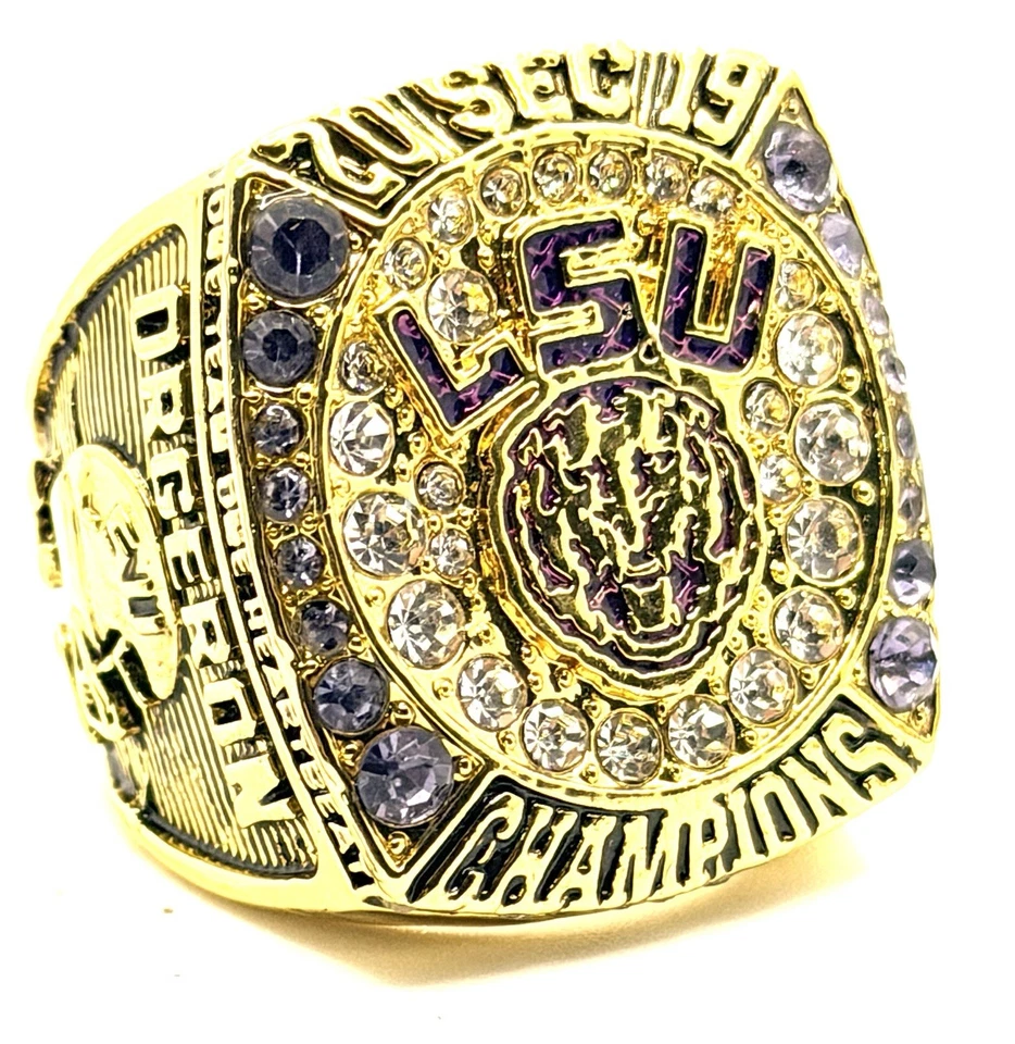 Anel de campeonato NCAA / 2019 LSU Tigers SEC / Orgeron - Imagem 2 de 4