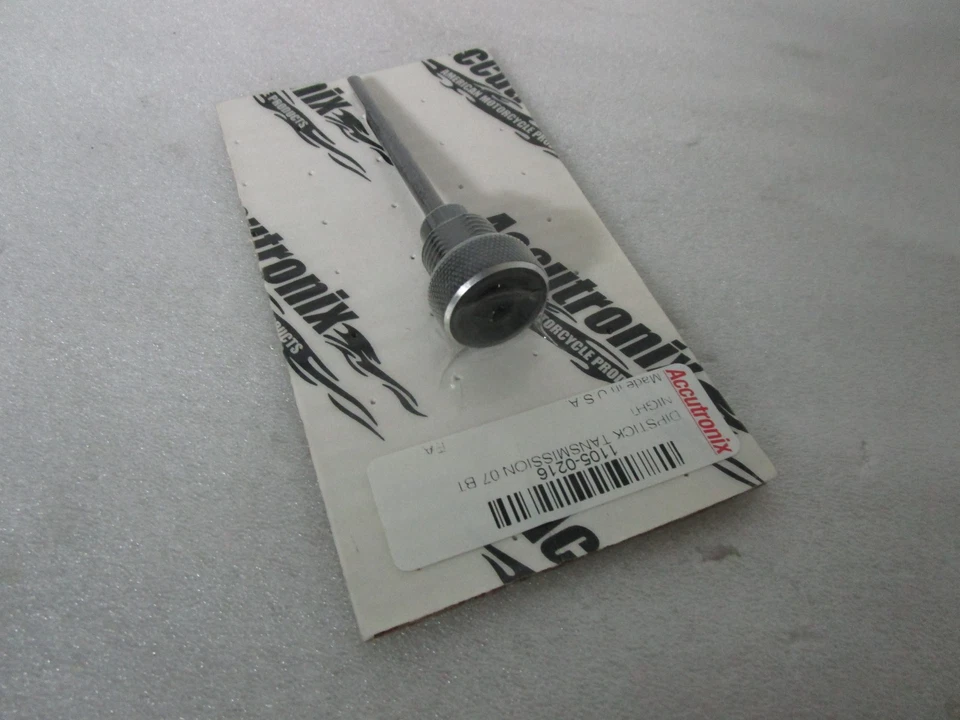 07+ Varilla de medición Harley Touring Softail Dyna Accutronix negra moleteada Foto 2 de 4