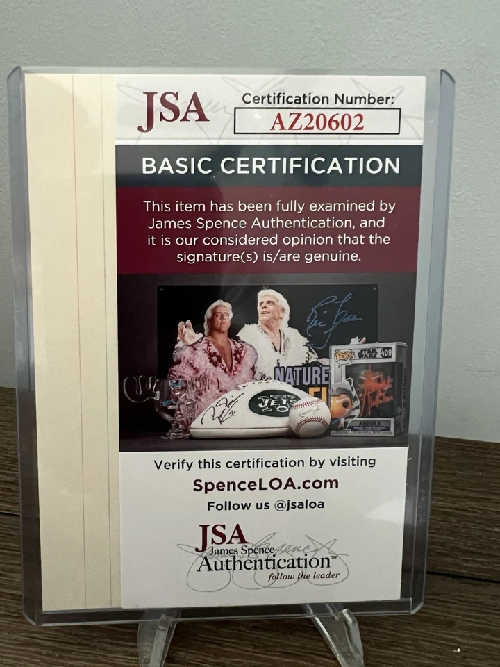 Rod Carew Signed Index Card- JSA Authentication “My bet To You” - Image 2 of 3