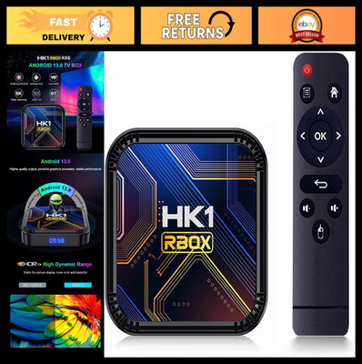 Android TV Box 2026, 8K Ultra HD, 4GB RAM, 64GB Storage, Dual WiFi, Bluetooth 4.