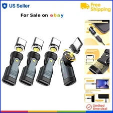 USB C to C Magnetic Adapter 4 Pack Fast Charging OTG Extender 240W