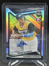 2022 Panini Elite Extra Edition LEANDRO ROMERO Prime Numbers AUTO 02/60 SP #190