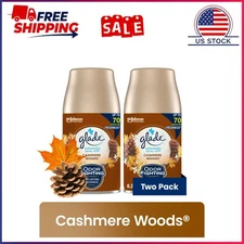 Glade Automatic Spray Refill, Air Freshener for Home and Bathroom, Cashmere Wood