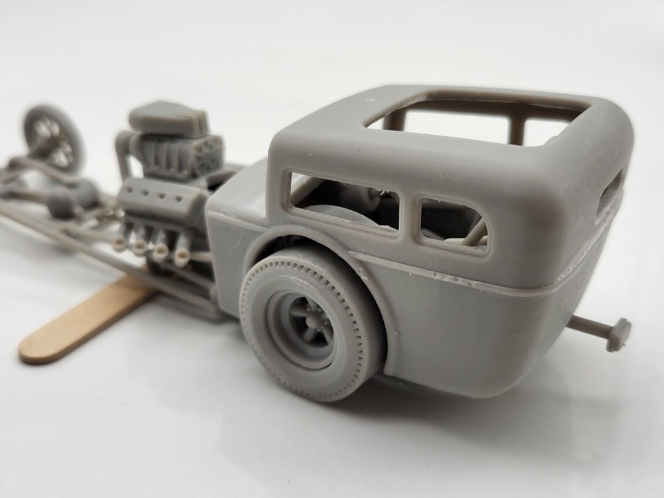Hot Rod Shell 1950's Hot Rod Body Shell Old School Dragster 1/25 Scale Mode Kit | eBay