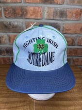 Vintage The Game Notre Dame Fighting Irish Logo NOS SnapBack Hat 90’s USA Made
