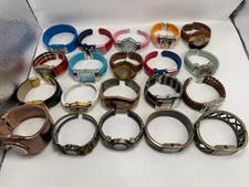 Cuff Bangle Bracelet Watches Mixed Materials Lot Of 20