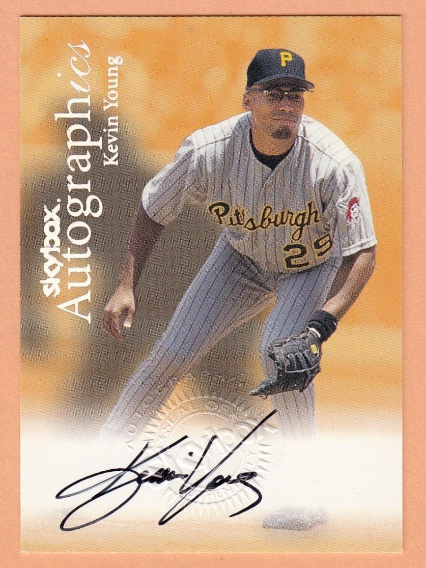 2000 Fleer Skybox Autographics KEVIN YOUNG Autograph Pittsburgh Pirates