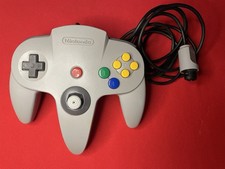 Official Nintendo 64 Controller Black With Tri Tone Buttons. TESTED Great Cond.