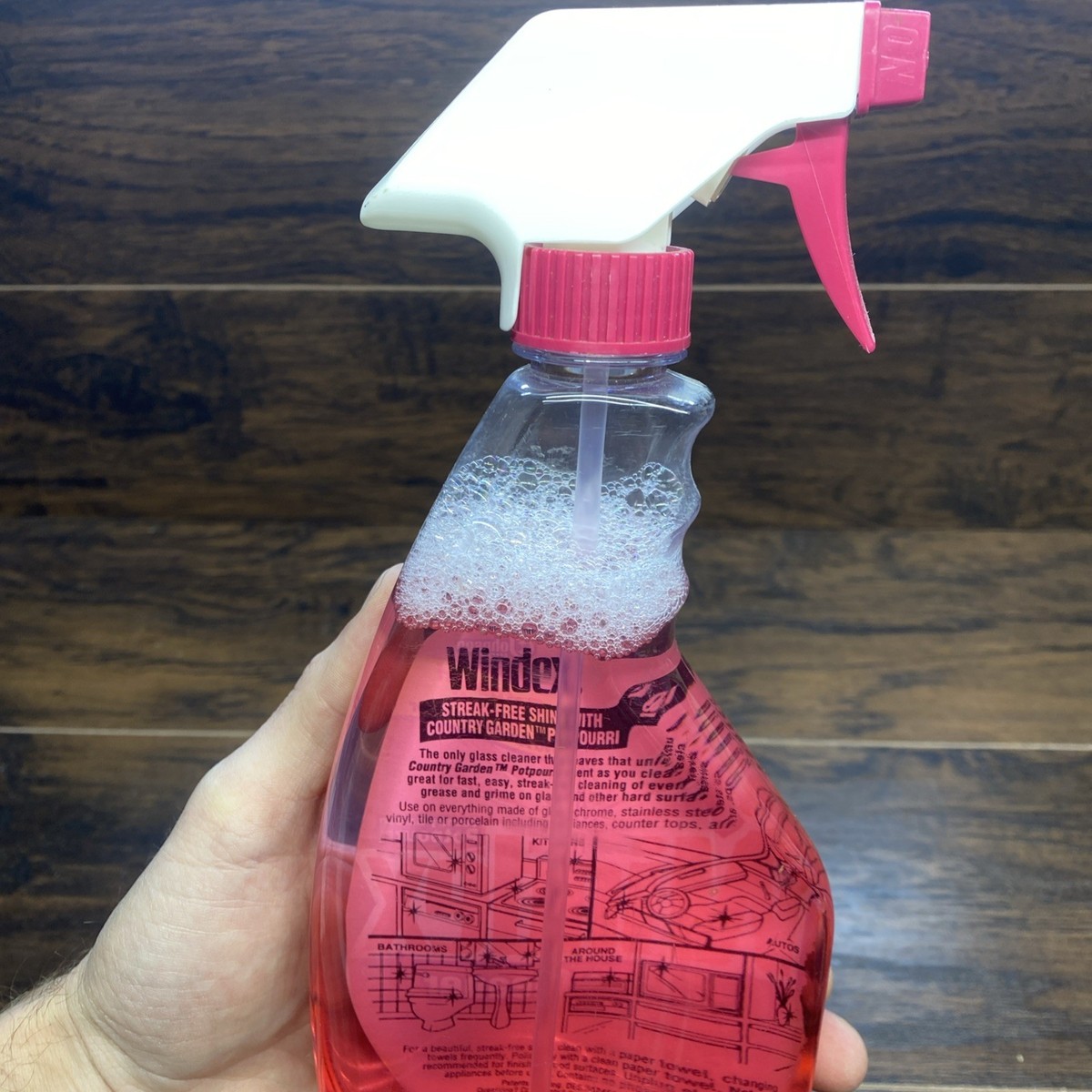 Vintage Windex Potpourri Glass Cleaner 22oz Country Garden