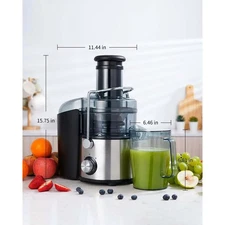 1200W Juicer Machine Centrifugal Juicer with 40 oz for Whole Fruits and Vegs