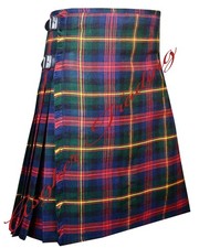 Clan Logan Tartan Kilt For Men's 8 yard Traditional Modern Kilt  Custom Size