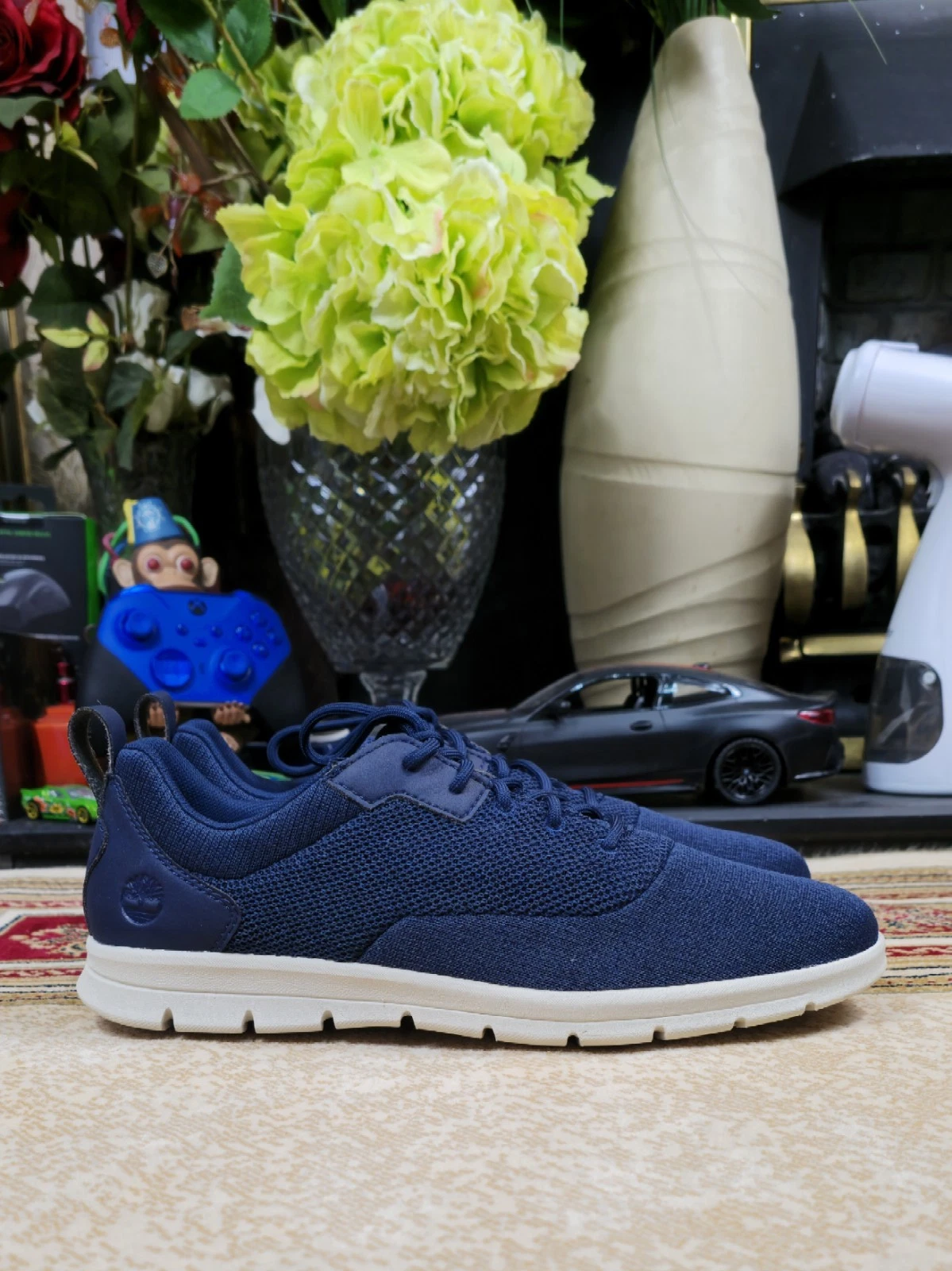 Scarpe Oxford Timberland da uomo in maglia Graydon maglia navy taglia UK 10