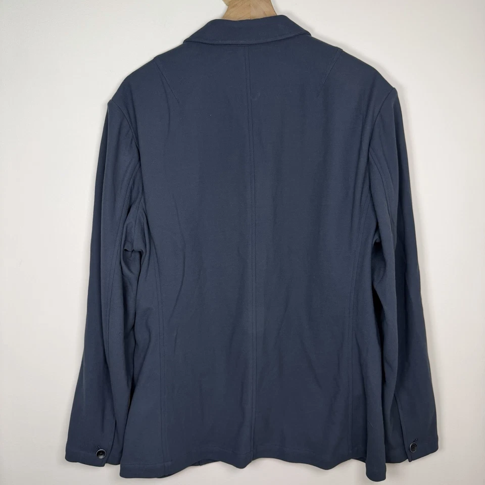 Rag & Bone Men's Achilles Knit Blazer Blue US Size 44 Preppy Sport Coat Cotton - Image 4 of 4