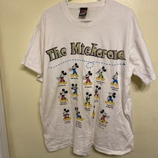 Vtg 90's Disney Mickey Unlimited Single Stitch Tee . XL Mickerena