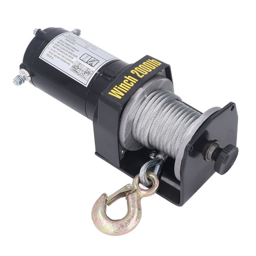 Electric Winch Kit 2000lbs Steel Wire Rope Electric Winch 2000lbs Steel - Picture 8 of 12