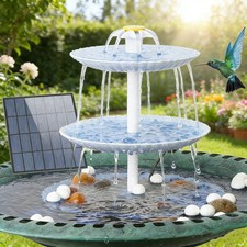 3.5W Solar Bird Bath Fountain Set,DIY Solar Fountain Detachable for Bird Bath  A