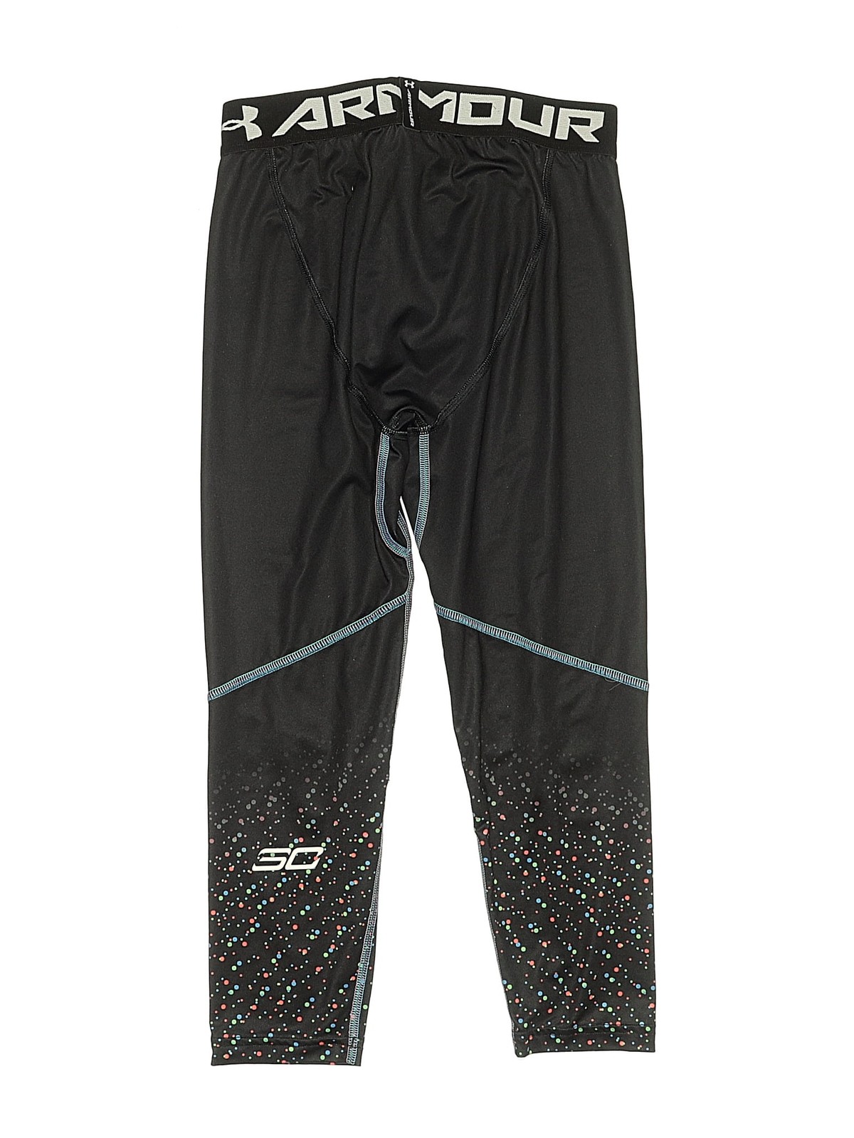 Under Armour Girls Black Active Pants M Youth thumbnail 2