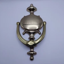 Vintage Brass Door Knocker "Browning" Firearms 8" Things Remembered Spain